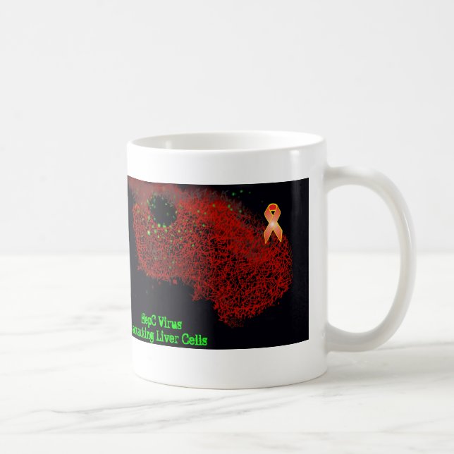 HepC attacking Liver Cells Coffee Mug (Right)