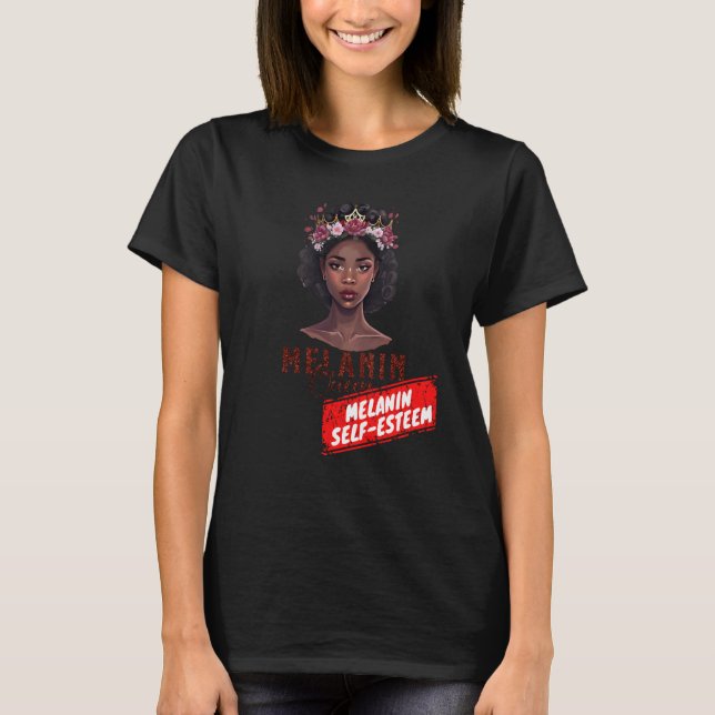 Her 2023 Self Esteem and Black History Month Melan T-Shirt (Front)