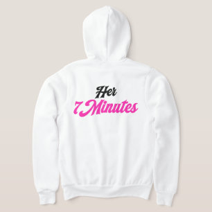 Her 7 Minutes Cute Matching Couple Zip Hoodie