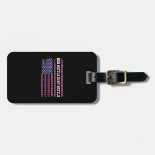 her battle is my battle, design for breast cancer  luggage tag