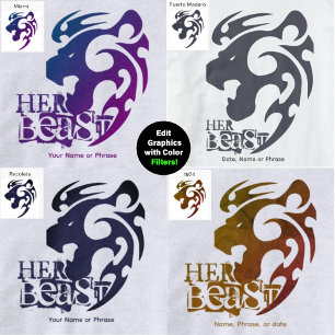 Her Beast & His Beauty – Fun Couples Matching  Hoo Hoodie