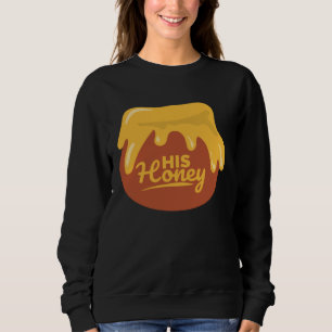 Her Bee His Honey Couple Matching Valentine's Day Sweatshirt