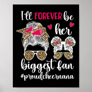 Her Biggest Fan Cheer Nana Grandma Of A Cheerleade Poster