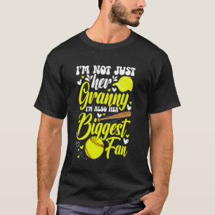 Her Biggest Fan Softball Granny Of A Softball Play T-Shirt