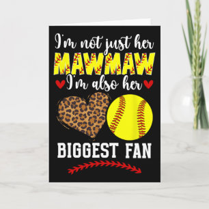 Her Biggest Fan Softll Mawmaw Of A Softll Player M Card