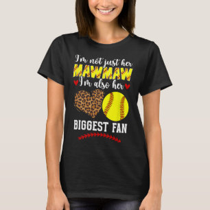 Her Biggest Fan Softll Mawmaw Of A Softll Player M T-Shirt
