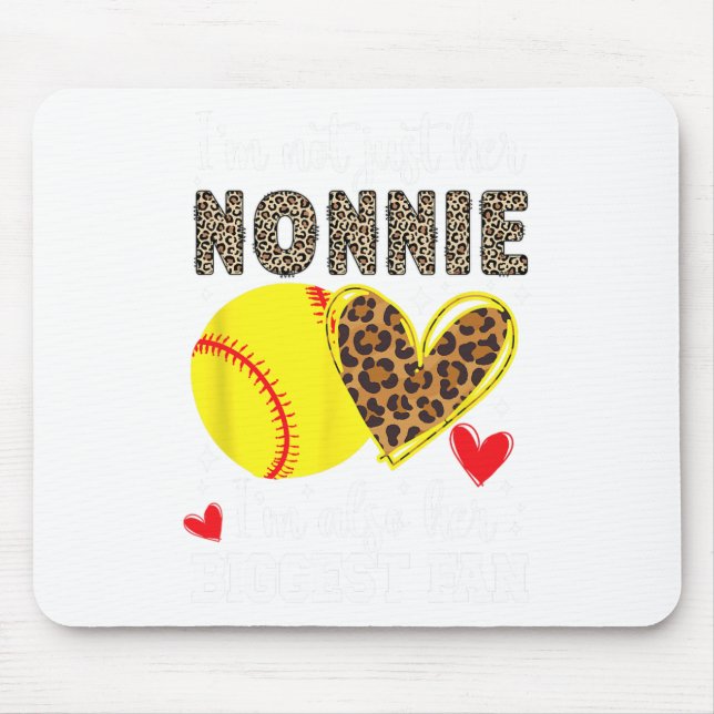 Her Biggest Fan Softll Nonnie Of A Softll Player N Mouse Pad (Front)