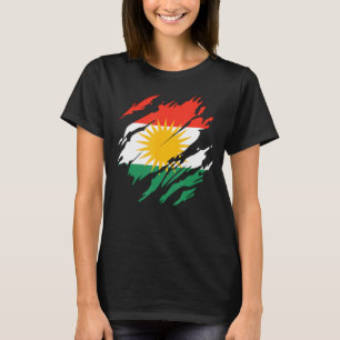 Her Biji Kurdistan National Flag Kurdish T-Shirt