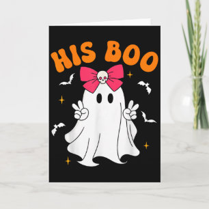 Her Boo &amp; His Boo Funny Matching Halloween Cou Card