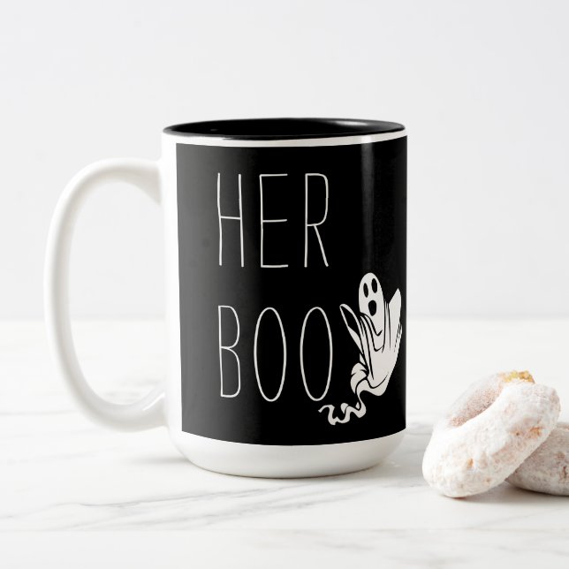 HER BOO Halloween Mug (With Donut)