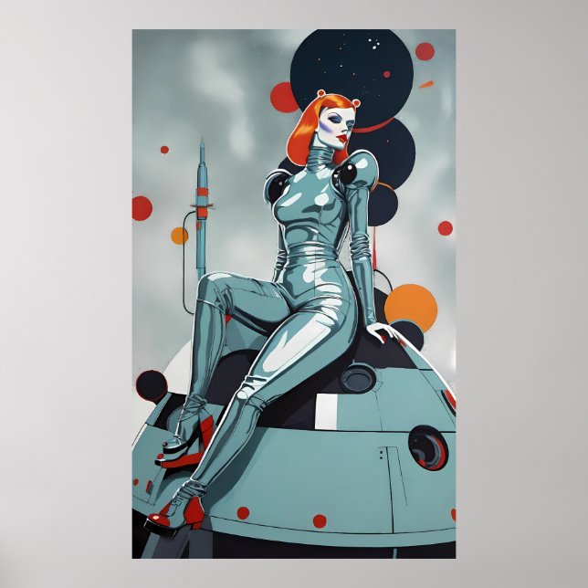 Her Capsule, Her Choice - Ken Gauge Surreal Art Poster (Front)