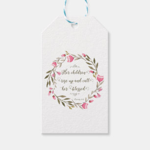 Her Children Rise Up & Call Her Blessed Gift Tags