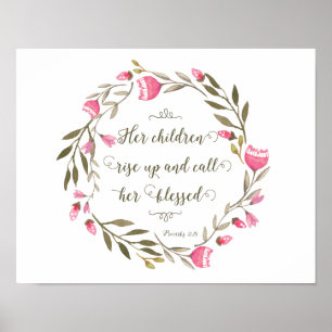 Her Children Rise Up & Call Her Blessed Poster