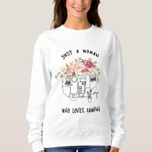 Her Cute Little Camping Trailer Sweatshirt (Front)