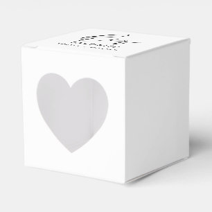 Her Favourite Custom Elegant Monochrome Wedding  Favour Box