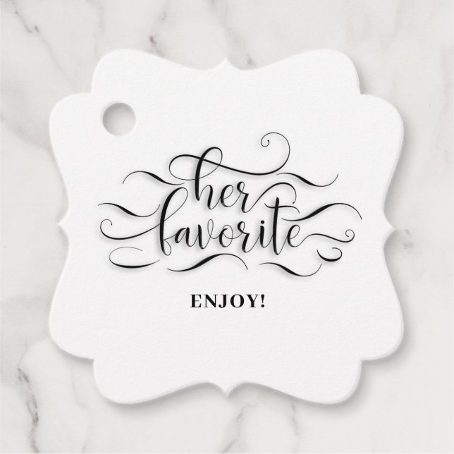 Her Favourite Favour Tags (Front)
