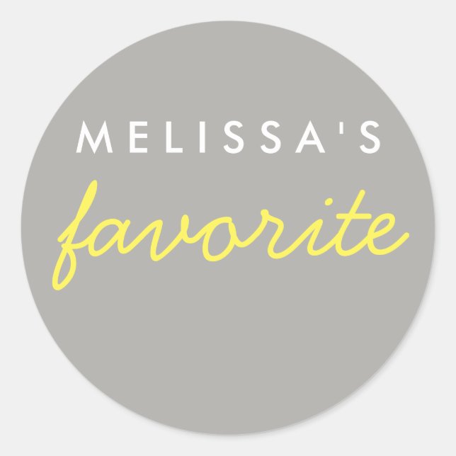 "Her" Favourite Snack Classic Round Sticker (Front)