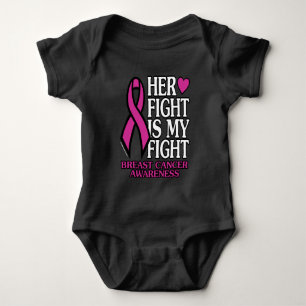 Her Fight...Breast Cancer Baby Bodysuit