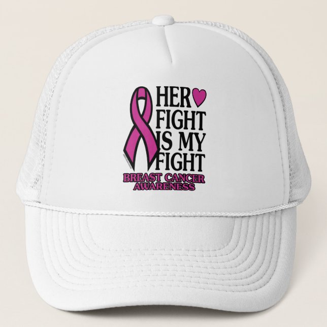 Her Fight...Breast Cancer Trucker Hat (Front)