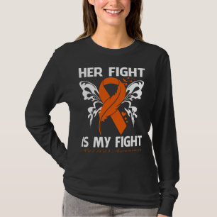 Her Fight Is My Fight ADHD AWARENESS Butterfly T-Shirt