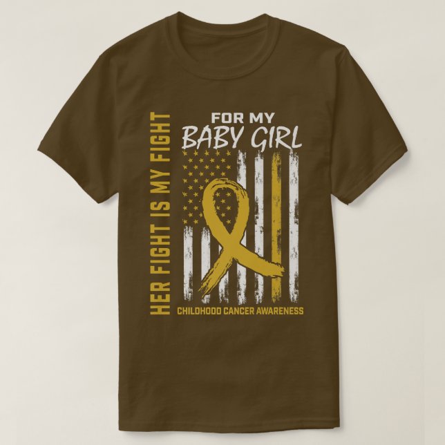 Her Fight Is My Fight Baby Girl Daughter Childhood T-Shirt (Design Front)