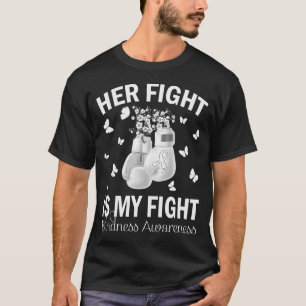Her Fight Is My Fight BLINDNESS AWARENESS Boxing G T-Shirt