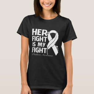 Her Fight Is My Fight BLINDNESS AWARENESS Feather T-Shirt