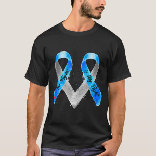Her Fight Is My Fight Blue Ribbon Type 1 Diabetes T-Shirt