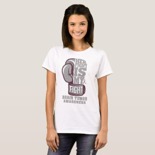 Her Fight is My Fight Boxing Glove Brain Tumour T-Shirt