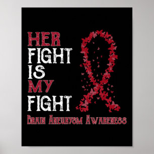 Her Fight Is My Fight Brain Aneurysm Awareness Poster