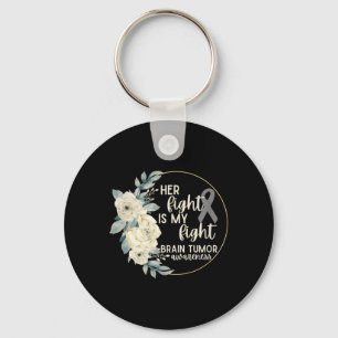 Her Fight Is My Fight Brain Tumour Awareness Key Ring