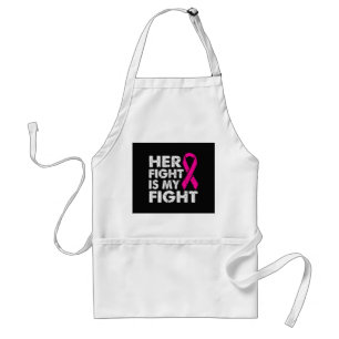Her Fight is My Fight Breast Cancer Awareness Surv Standard Apron