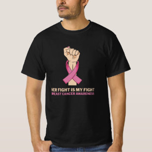Her Fight Is My Fight Breast Cancer Family Support T-Shirt