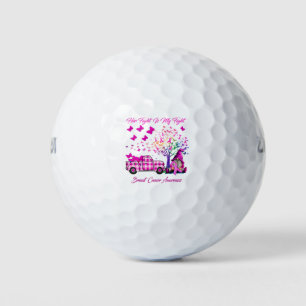 Her Fight Is My Fight Breast Cancer tree Golf Balls