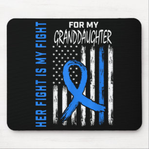 Her Fight Is My Fight Diabetes Awareness Shirt Gra Mouse Pad