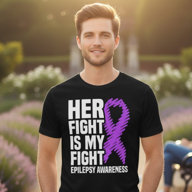 Her Fight Is My Fight Epilepsy Support Tri-Blend Shirt (Creator Uploaded)