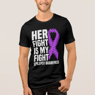 Her Fight Is My Fight Epilepsy Support Tri-Blend Shirt