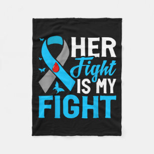 Her Fight Is My Fight Fleece Blanket