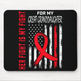 Her Fight Is My Fight Great Granddaughter Heart Di Mouse Pad