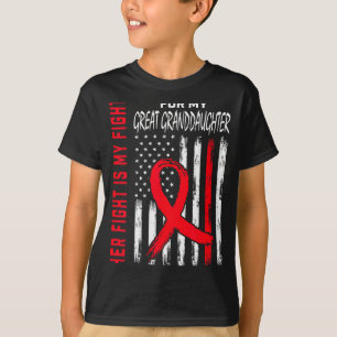 Her Fight Is My Fight Great Granddaughter Heart Di T-Shirt