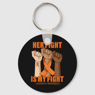 Her Fight Is My Fight Leukaemia Awareness Blood Ca Key Ring