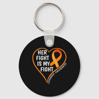 Her Fight Is My Fight Leukaemia Awareness  Key Ring