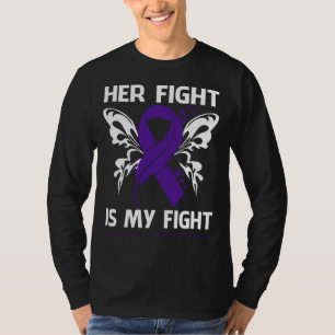 Her Fight Is My Fight LUPUS AWARENESS Butterfly T-Shirt