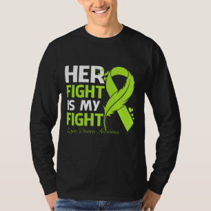 Her Fight Is My Fight LYME DISEASE AWARENESS Feath T-Shirt