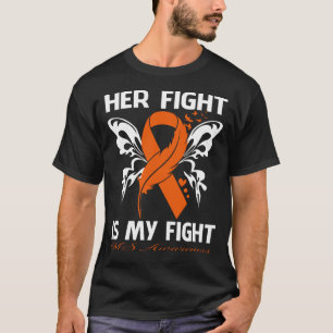 Her Fight Is My Fight MS AWARENESS Butterfly T-Shirt