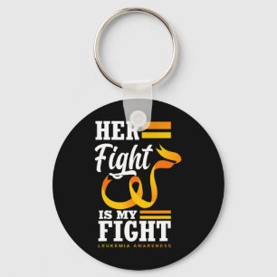 Her Fight Is My Fight Mum Wife Daughter Leukaemia  Key Ring