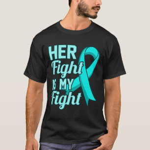 Her Fight Is My Fight Ptsd Stress Awareness Ribbon T-Shirt