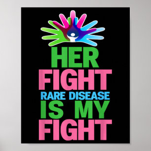 Her Fight Is My Fight Rare Disease - Rare Disease Poster