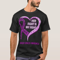 Her Fight Is My Fight Ribbon Heart Stomach Cancer