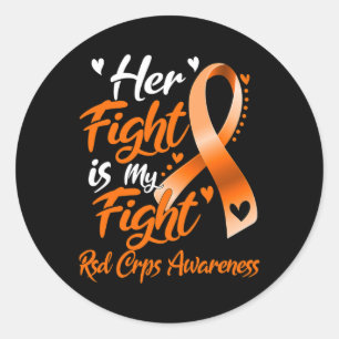 Her Fight Is My Fight Rsd Crps Awareness Classic Round Sticker